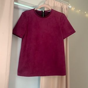 Purple Suede Zara Top
